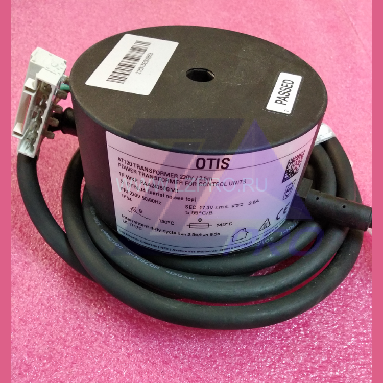 Трансформатор 230V (кабель 2,5 м) AT-120 FAA24350BM1 Otis