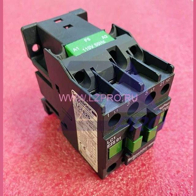 Контактор 1НЗ 25А 400В AC3 110В 50ГЦ LC1E2501F5 Schneider Electric