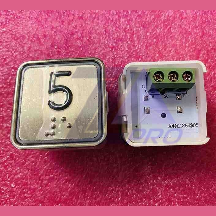 Кнопочный модуль "5" красная подсветка A4N11286$05 BBP-S303-VMPLM-D-R-05 (KA302W-D-R-05) ЩЛЗ