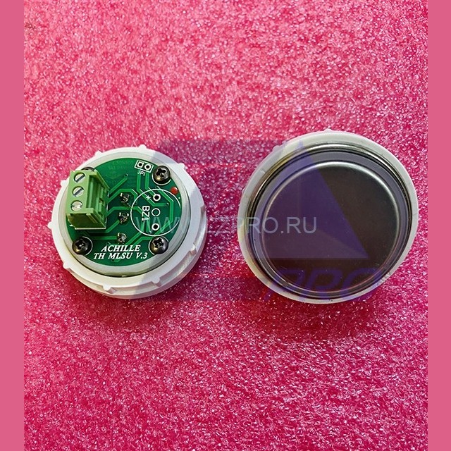 Кнопка красная подсветка, без символов Achille TH MLSU V.3 Vega