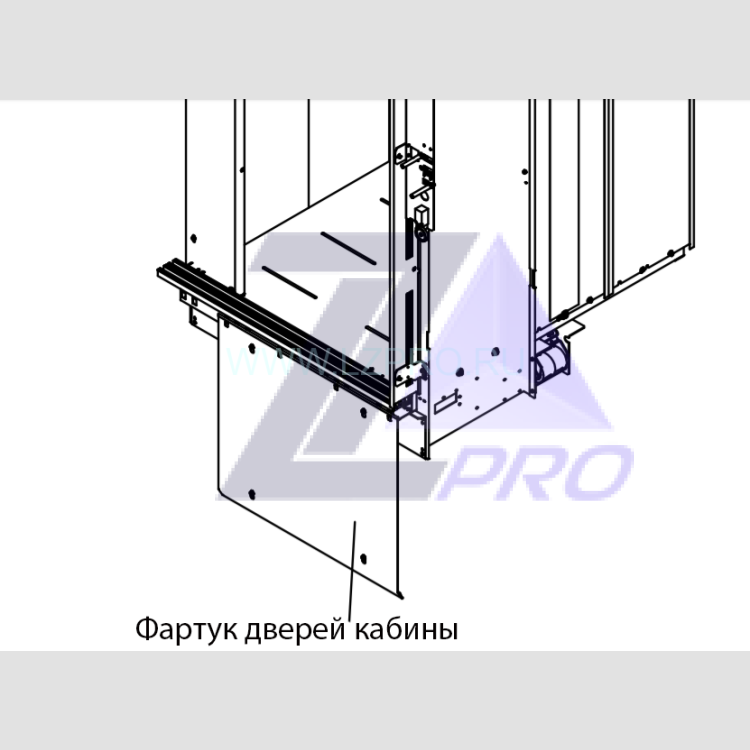 Фартук дверей кабины ОР-900 ZAA281BX4