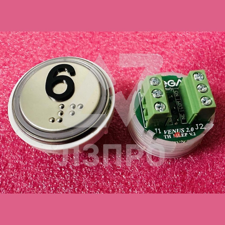 Модуль кнопочный 6 с кодом брайля разъем TH MLEP V.2 Venus Vega