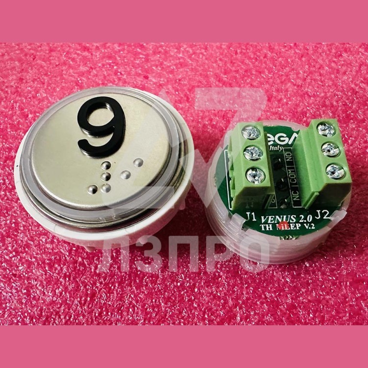 Модуль кнопочный 9 с кодом брайля разъем TH MLEP V.2 Venus Vega