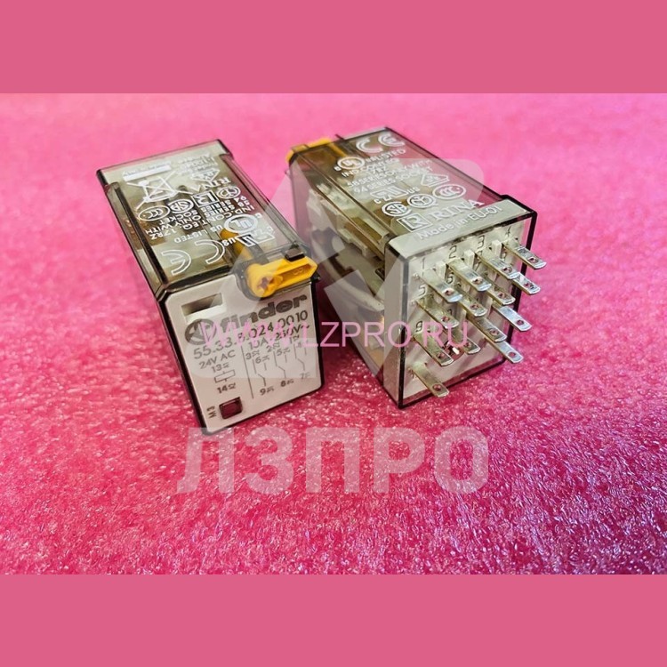 Реле промежуточное 24VAC 10A 55.33.8.024.0010 Finder