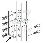 Стыковая планка направляющих Otis