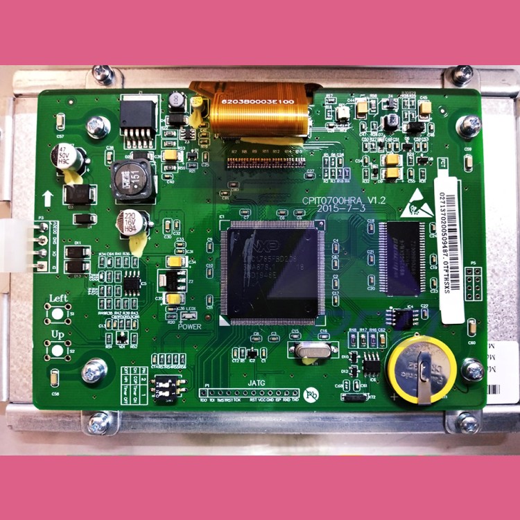 Индикатор этажный в сборе (нерж., шлифов., сталь; плата CPIT0700HRA V1.2) XIZI OTIS