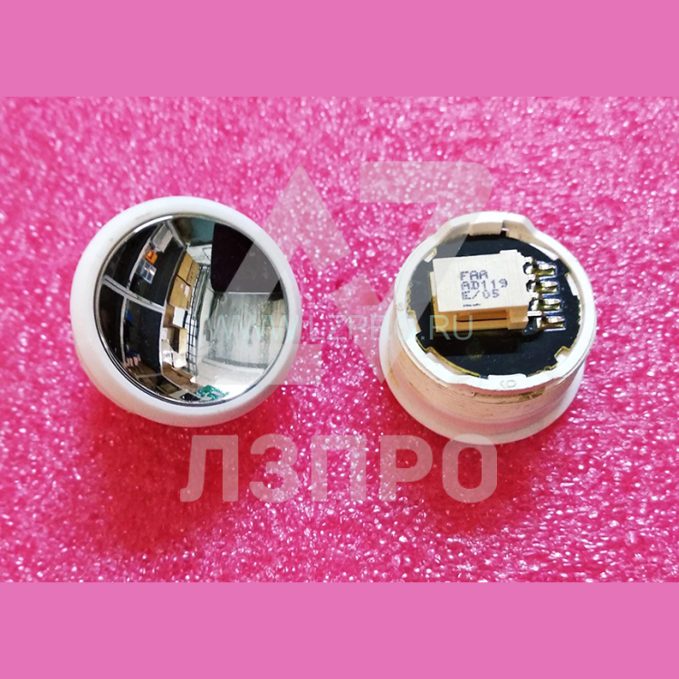 Кнопка (без подсветки, ,белый ореол, полированная, AMP разъем для MCS220) FAA25090AD119 Otis