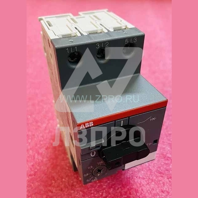 Автоматический выключатель с регулир. тепловой защитой 0,63А-1А 50kA MS116-1.0 ABB
