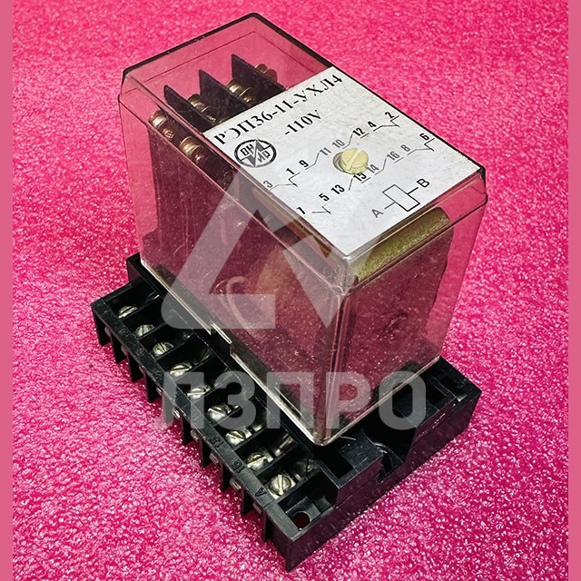 Реле промежуточное РЭП36-11-УХЛ4-110V 4з+4р (под винт)