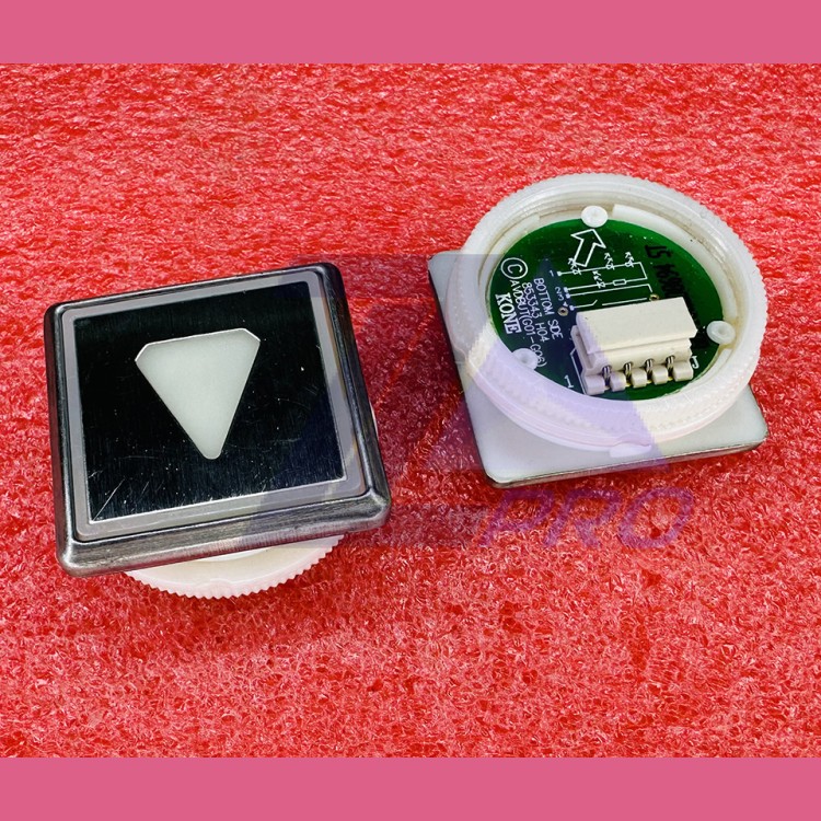 Модуль кнопочный "стрелка вниз" квадратный красная подсветка KDS50 AVDBUT KM863051G005H092 Kone