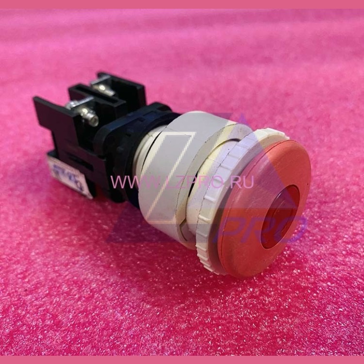 Выключатель кнопочный 1з+1р красный гриб с фиксацией ВК43-21-11131-54 УХЛ2