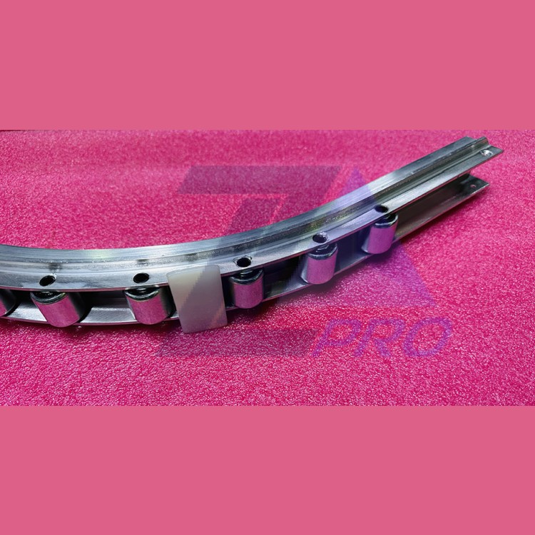 Основа алюминиевая огибающего участка в сборе с роликами 17шт 506NCE 606NCT DAA2000NP1 Otis