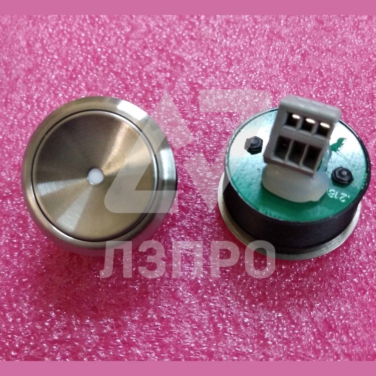 Кнопка КЛ-МСУ-057 (VR вандалоустойчивая без подсветки "служебная", цвет центральной вставки белый)