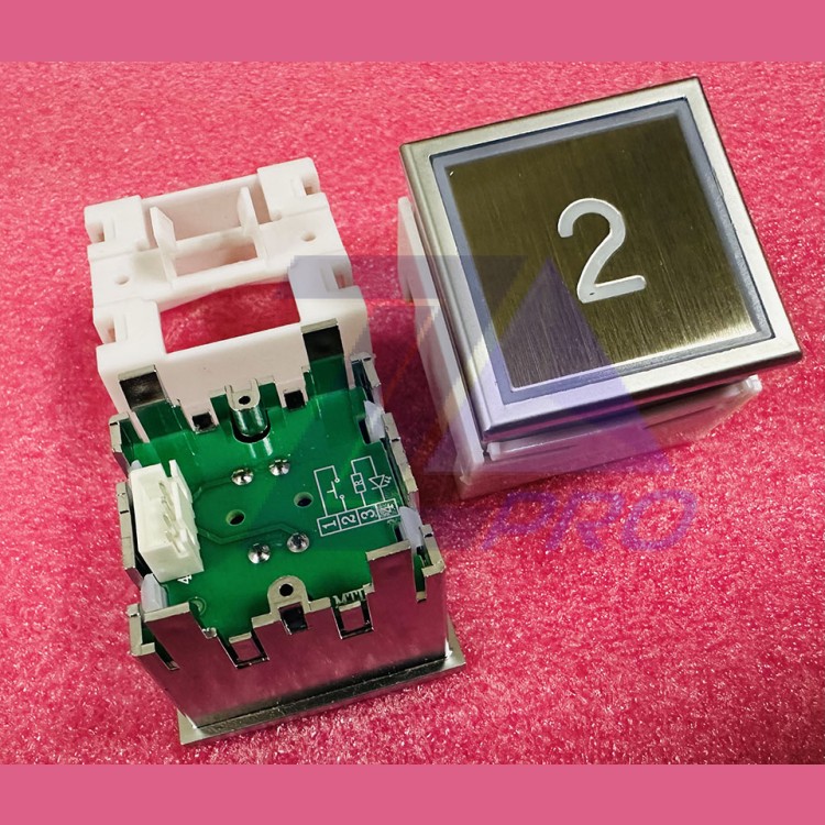 Модуль кнопочный "2" голубая подсветка KT40 MTD280 ThyssenKrupp