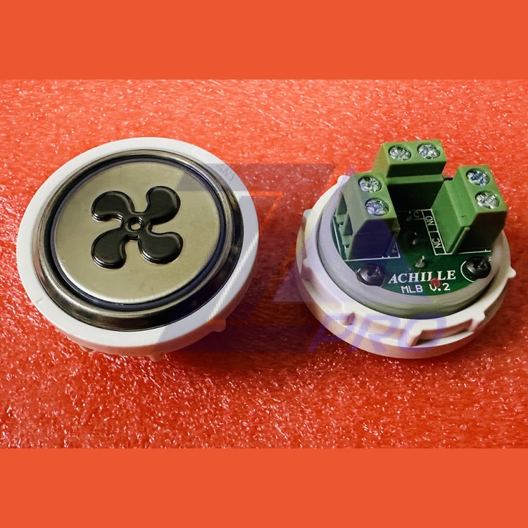 Кнопочный модуль "вентилятор" краснаяя подсветка MLB Achille light VEGA