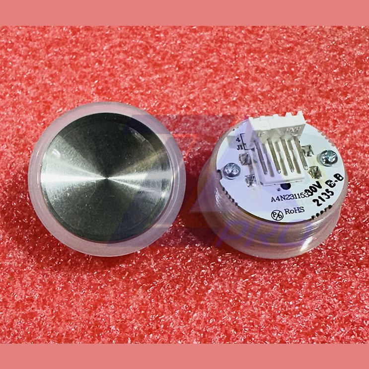 Кнопка с круговой синей подсветкой, шлифованная, разъем AMP, 30V A4N231153 XIZI Otis