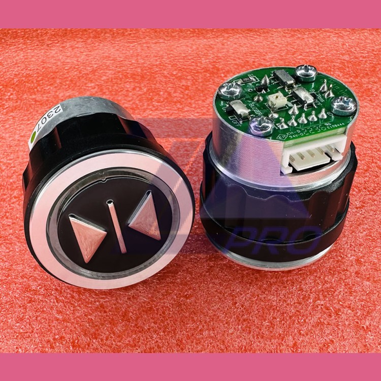 Кнопочный модуль "закрытие дверей" зеленая подсветка DT-S D4DUG  WELM-1101 ID:54502536.4 TRP000065 Schindler 7000