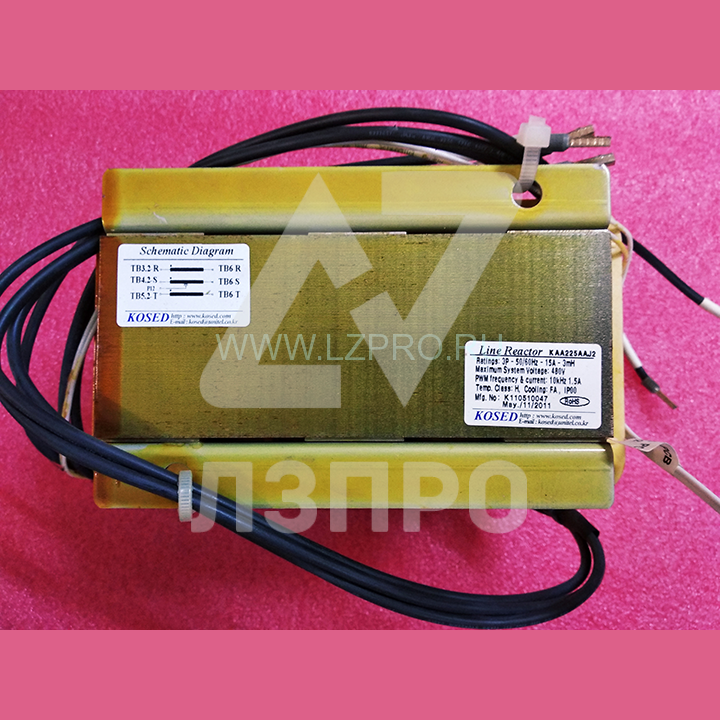 Трансформатор Ratings:3P-50/60Hz-15A-3mH KAA225AAJ2 Kosed