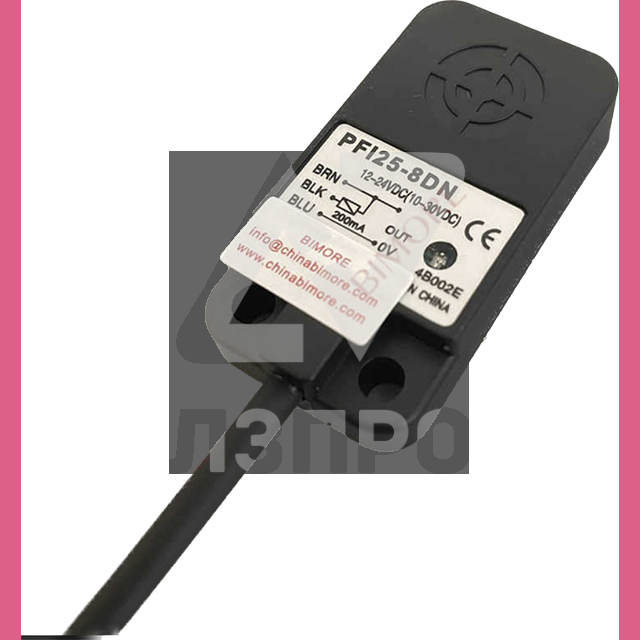 Индуктивный трёхпроводный датчик выход NPN NO, Sn=8mm, 12-24VDC PFI25-8DN Autonics