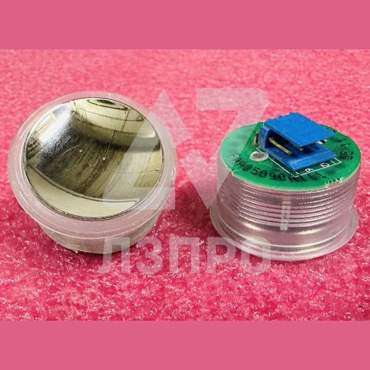 Кнопка (подсветка зеленый ореол, полированная, AMP разъем для MCS220, пр-во Китай) FAA25090A112 Otis