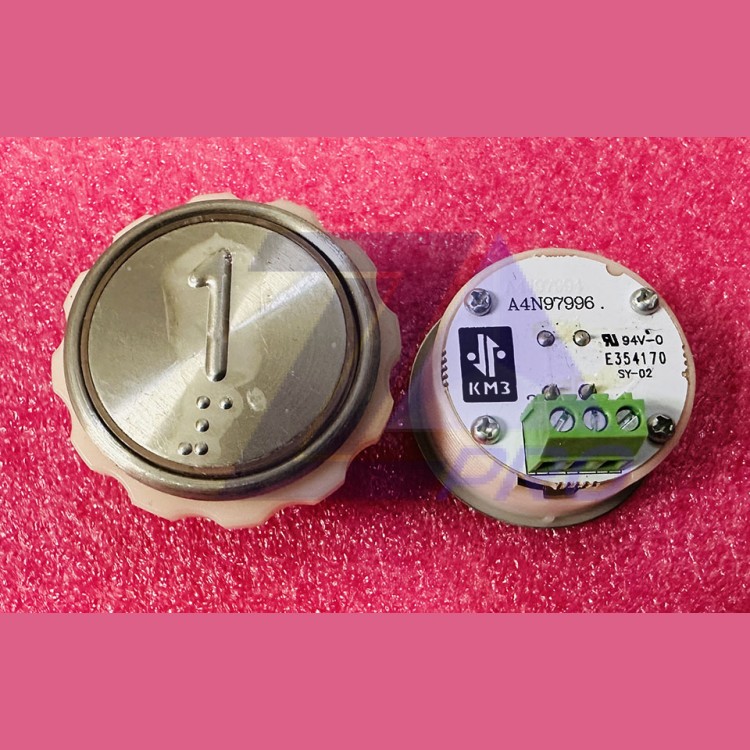 Кнопочный модуль с шрифтом Брайля "1" разъём под винт A4N97996 MA2D04-D-R-01 КМЗ