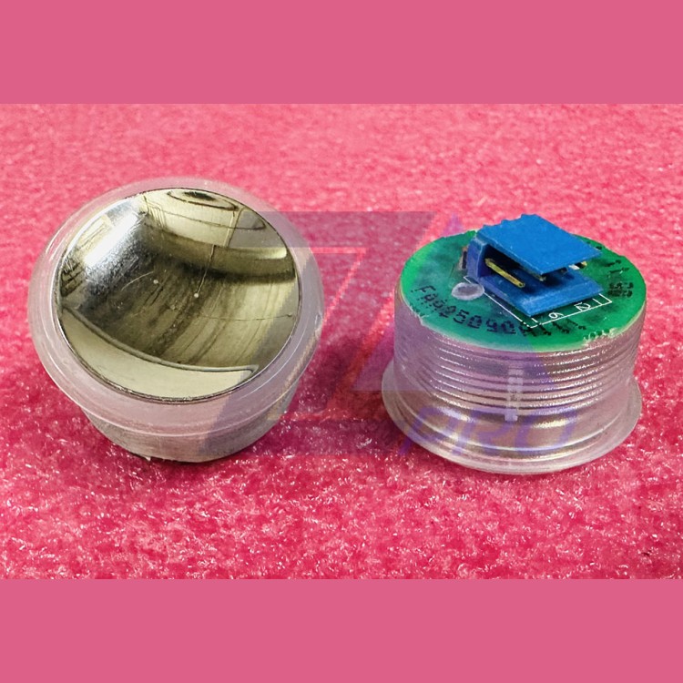 Кнопка (подсветка красный ореол, полированная, AMP разъем для MCS220, пр-во Китай) FAA25090A111 Otis