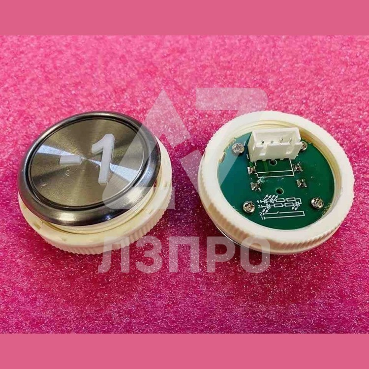 Модуль кнопочный "-1" белая подсветка BAS100 A3N18489 BST