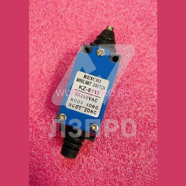 Выключатель концевой нажимной металлический плунжер KZ-8111 5A 250VAc RUICHI