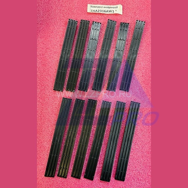 Комплект вкладышей башмака кабины L-200 мм ZAA2316AW1 Otis