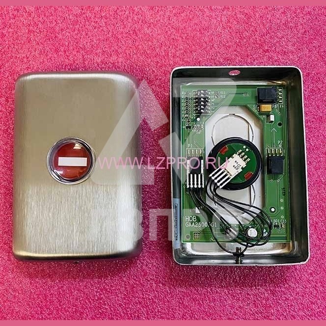 Пост приоритета с кнопкой STOP (плата HOB, кнопка 'stop' оранж. 6V HALH FAA499C1) FAA23500AW Otis