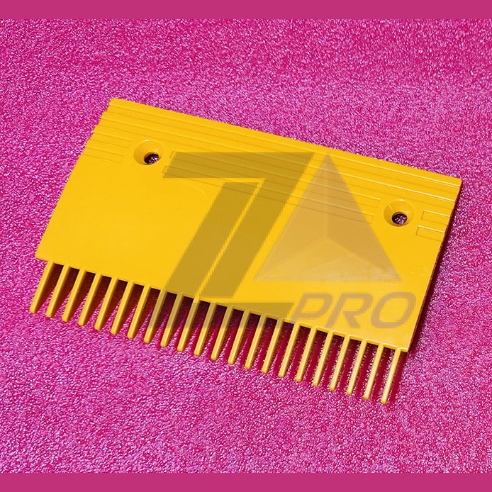 Гребенка эскалатора пластиковая желтая правая A TravelMaster KM5009370H02 Kone