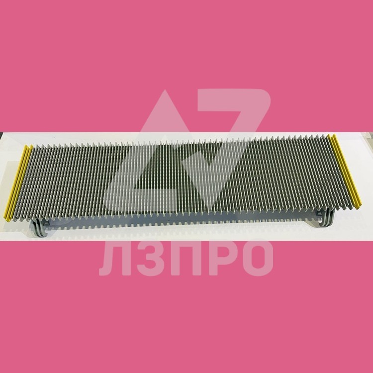 Паллета траволатора алюминиевая 1000мм с желтыми линиями GUANGRI