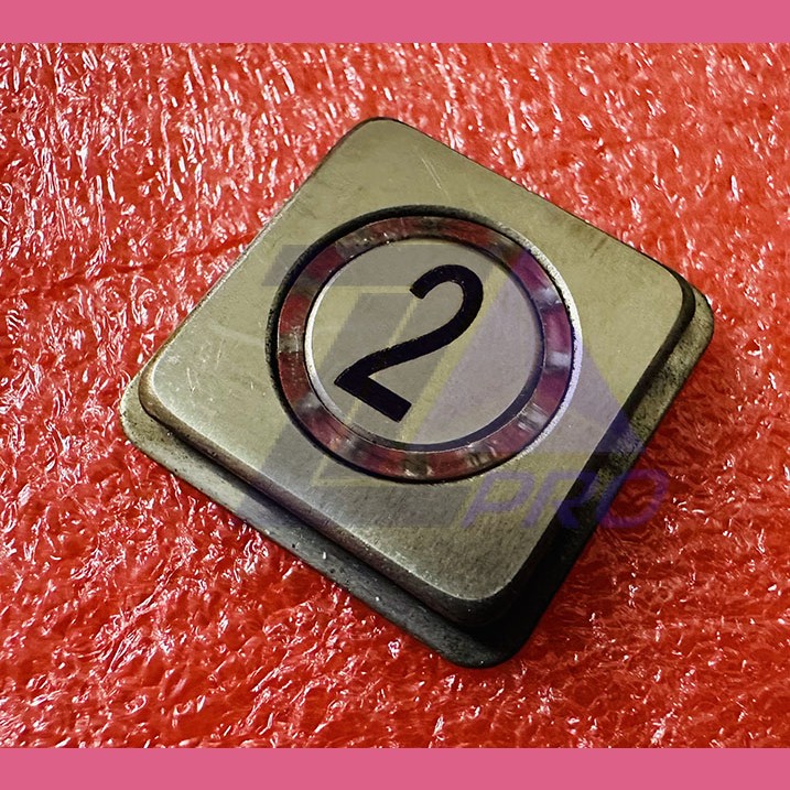 Толкатель квадратный 2 кнопочного модуля ВКЛ13А-7